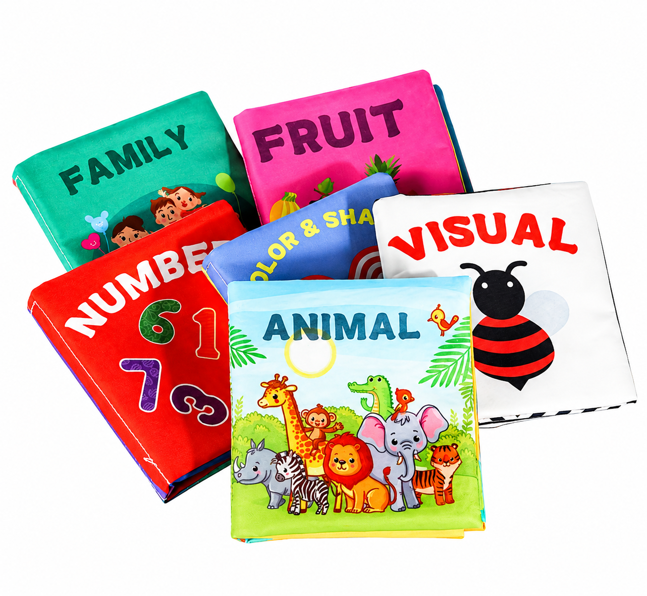 6-Pack Cloth Books